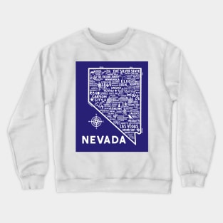 Nevada Map Crewneck Sweatshirt